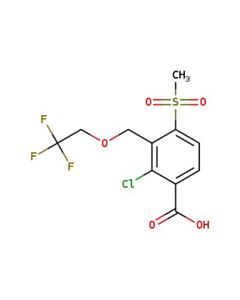 Astatech 2-CHLORO-4-METHANESULFONYL-3-[(2,2,2-TRIFLUOROETHOXY)METHYL]BENZOIC ACID; 1G; Purity 95%; MDL-MFCD34561974